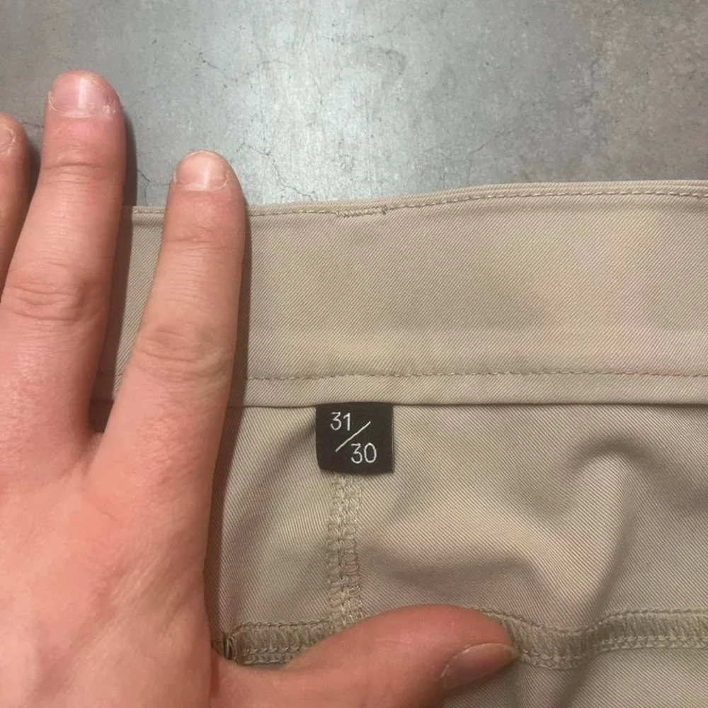 Public rec men's beige tan dealmaker 5 pocket chino pants performance 33